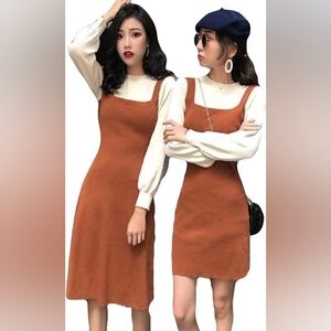 Elegant Brown Women's Dress